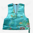 Vintage Silk Brocade Vest - 「翠瀾蝶敘」古董真絲老織錦馬甲