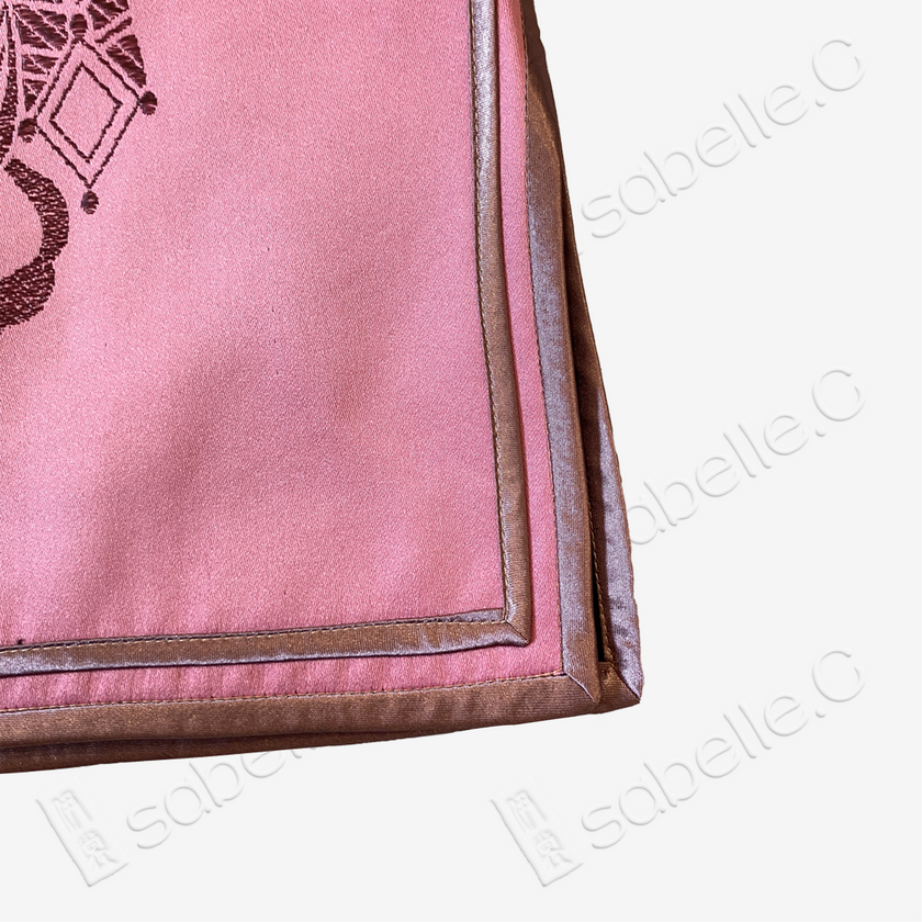 Blush Rouge Phoenix Auspicious Vintage Silk Brocade Waistcoat - 「胭霞鳳儀」真絲老織錦馬甲