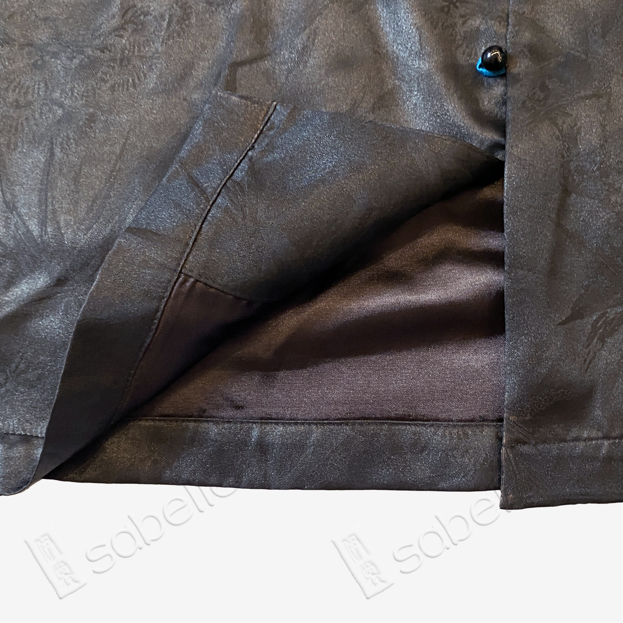 Gambiered Canton Silk Vest - 「墨松隱竹」香雲紗馬甲