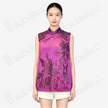 Vintage Silk Vest - 「絳霞龍章」古董真絲馬甲