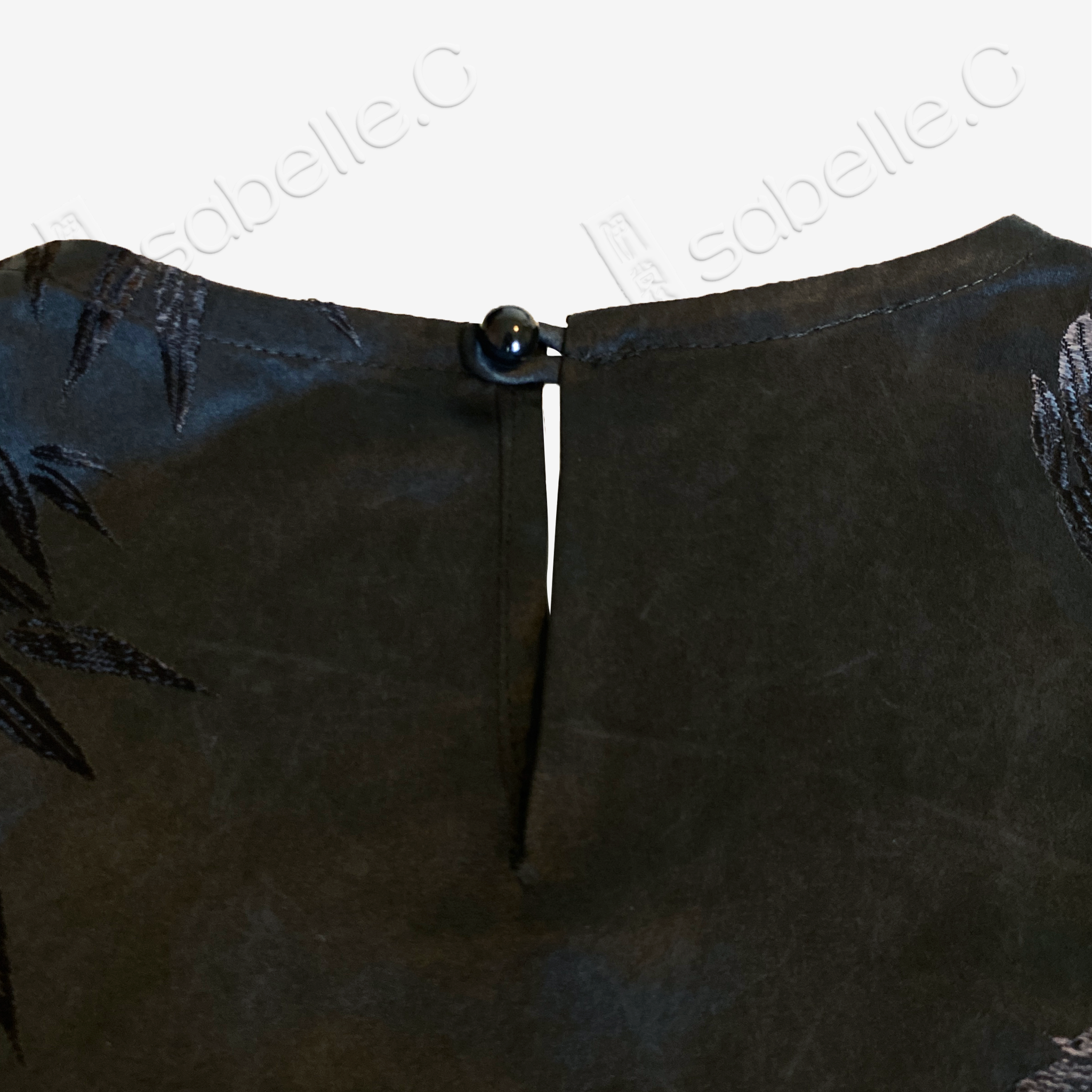 Vintage Silk Vest - 「玄墨梅翎」古董真絲斜裁馬甲