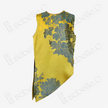 Vintage Silk Vest - 「金庭艷芍」古董真絲斜裁馬甲