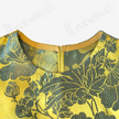 Vintage Silk Vest - 「金庭艷芍」古董真絲斜裁馬甲