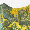 Vintage Silk Vest - 「金庭艷芍」古董真絲斜裁馬甲