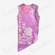 Vintage Silk Vest - 「粉綺瑤芳」古董真絲斜裁馬甲