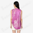 Vintage Silk Vest - 「粉綺瑤芳」古董真絲斜裁馬甲