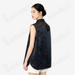 Vintage Silk Vest - 「墨綢疏影」古董真絲馬甲