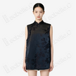 Vintage Silk Vest - 「墨綢疏影」古董真絲馬甲