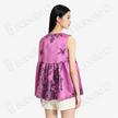 Vintage Silk‑Satin Bird‑Floral Top - 古董真絲老緞娃娃衫