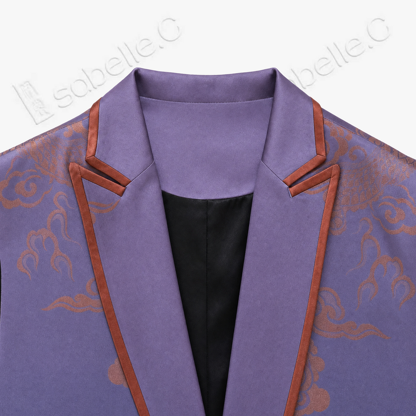 Vintage Silk‑Satin Sleeveless Waistcoat - 古董真絲老緞無袖馬甲外套