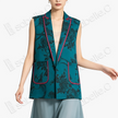 Vintage Silk‑Satin Sleeveless Waistcoat - 古董真絲老緞無袖馬甲外套
