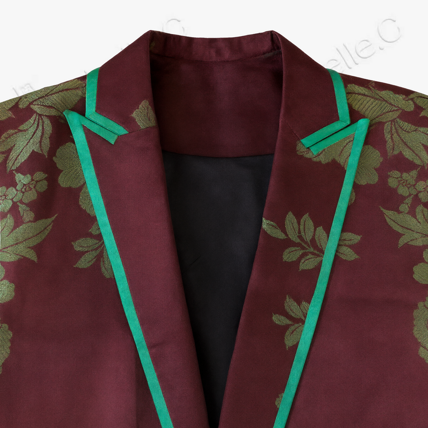 Vintage Silk‑Satin Sleeveless Waistcoat - 古董真絲老緞無袖馬甲外套