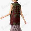 Vintage Silk‑Satin Sleeveless Waistcoat - 古董真絲老緞無袖馬甲外套