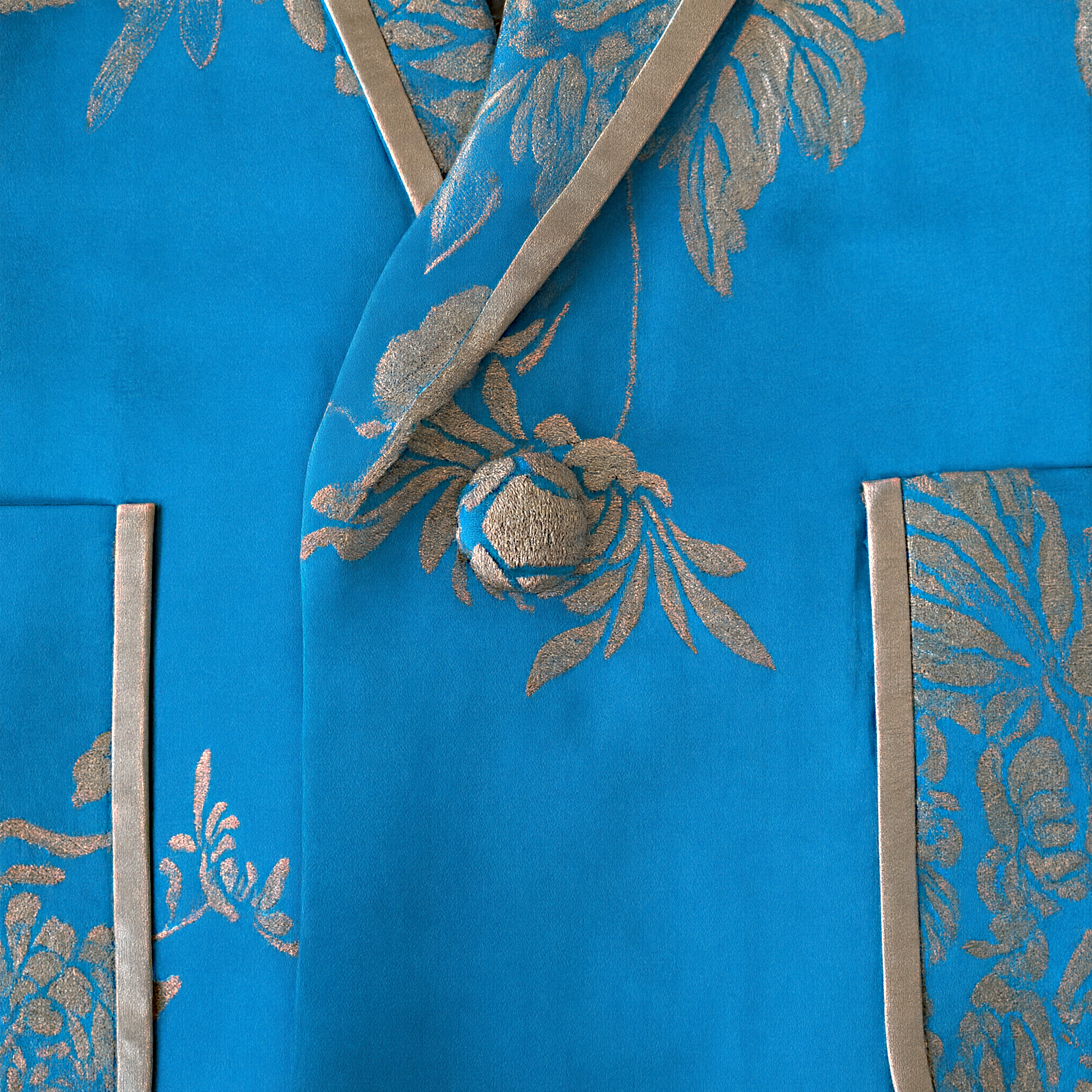 Vintage Silk‑Satin Sleeveless Waistcoat - 古董真絲老緞無袖馬甲外套