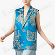 Vintage Silk‑Satin Sleeveless Waistcoat - 古董真絲老緞無袖馬甲外套