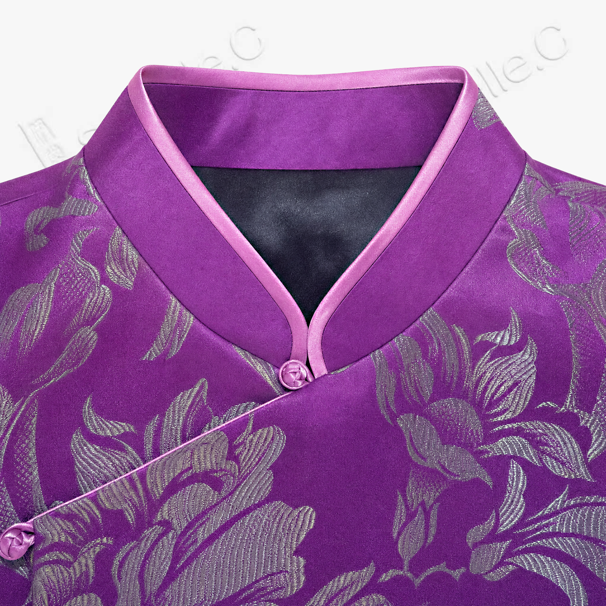Vintage Silk‑Satin Sleeveless Waistcoat - 古董真絲老緞無袖馬甲外套
