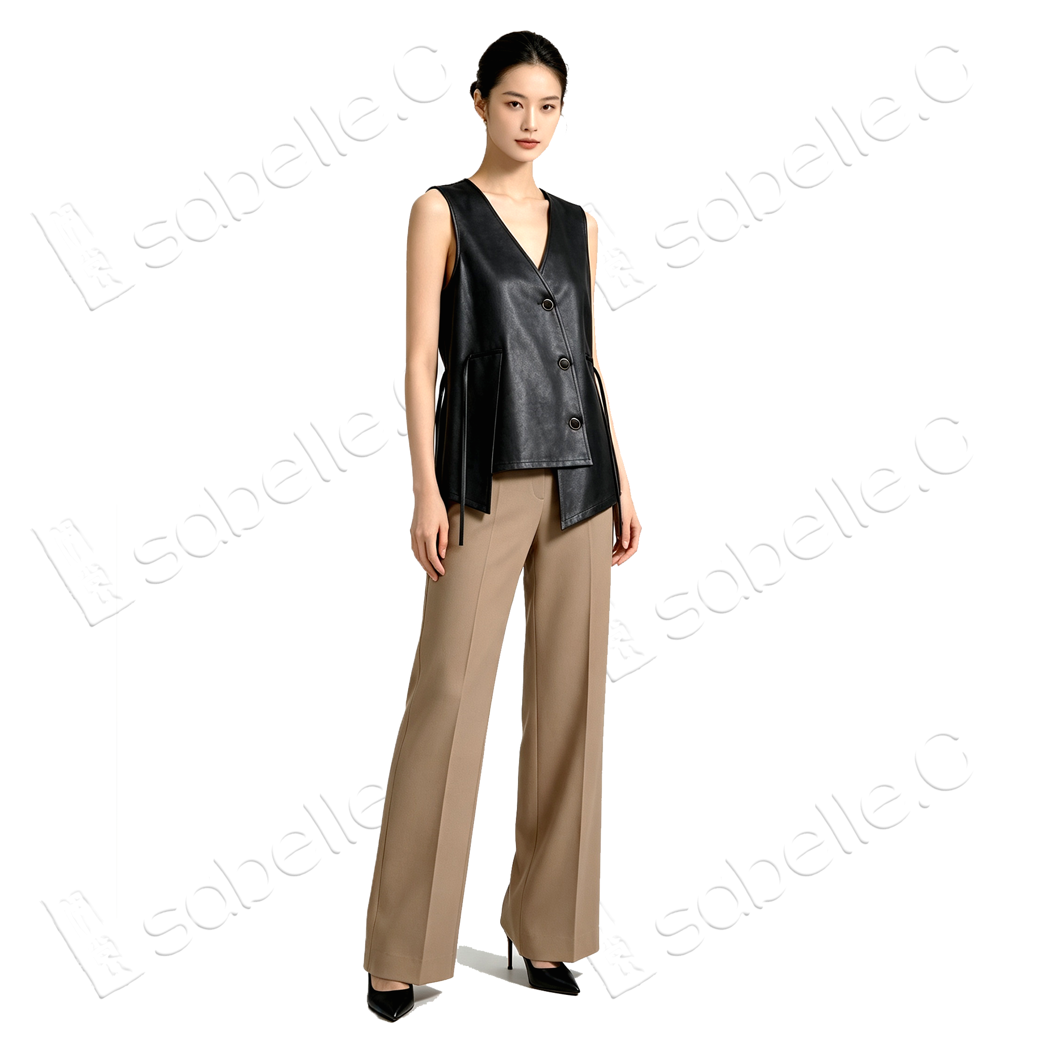 Gambiered Canton Silk Vest - 香雲紗馬甲