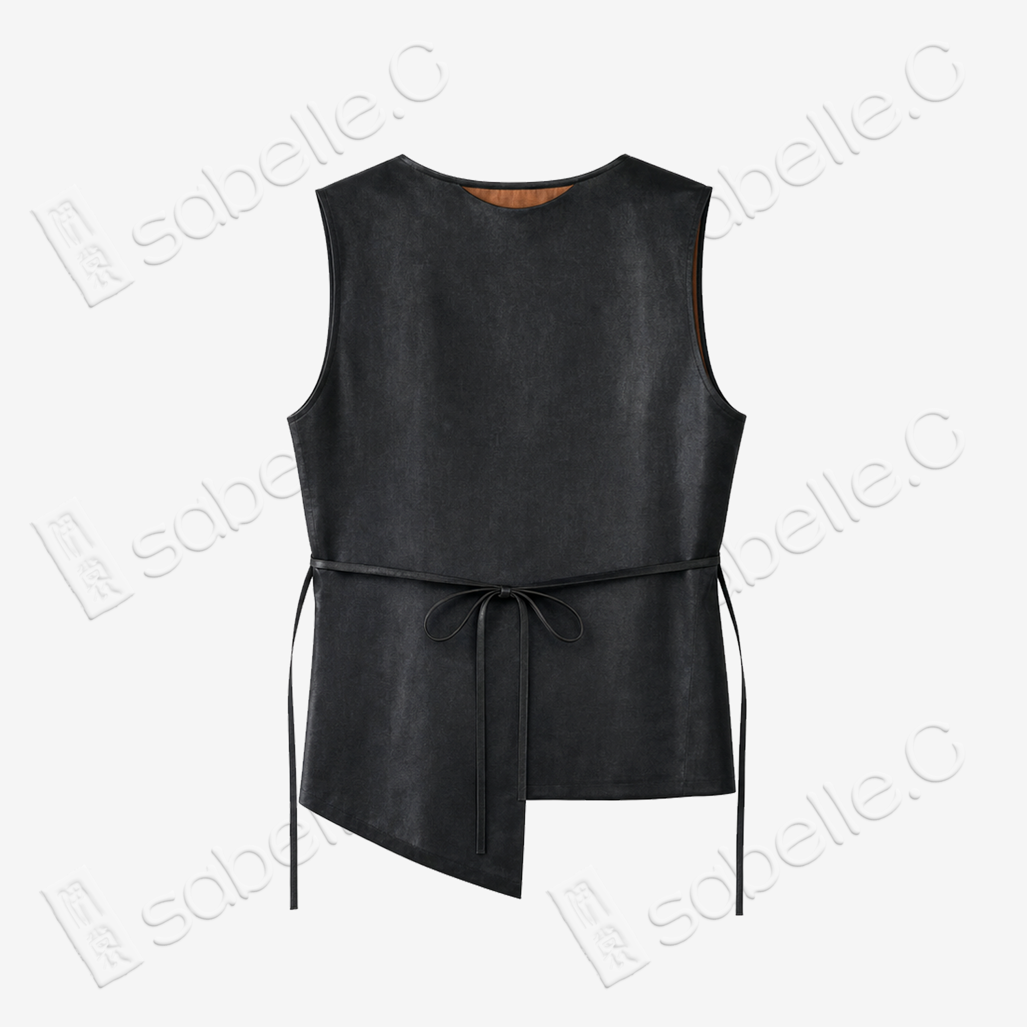 Gambiered Canton Silk Vest - 香雲紗馬甲