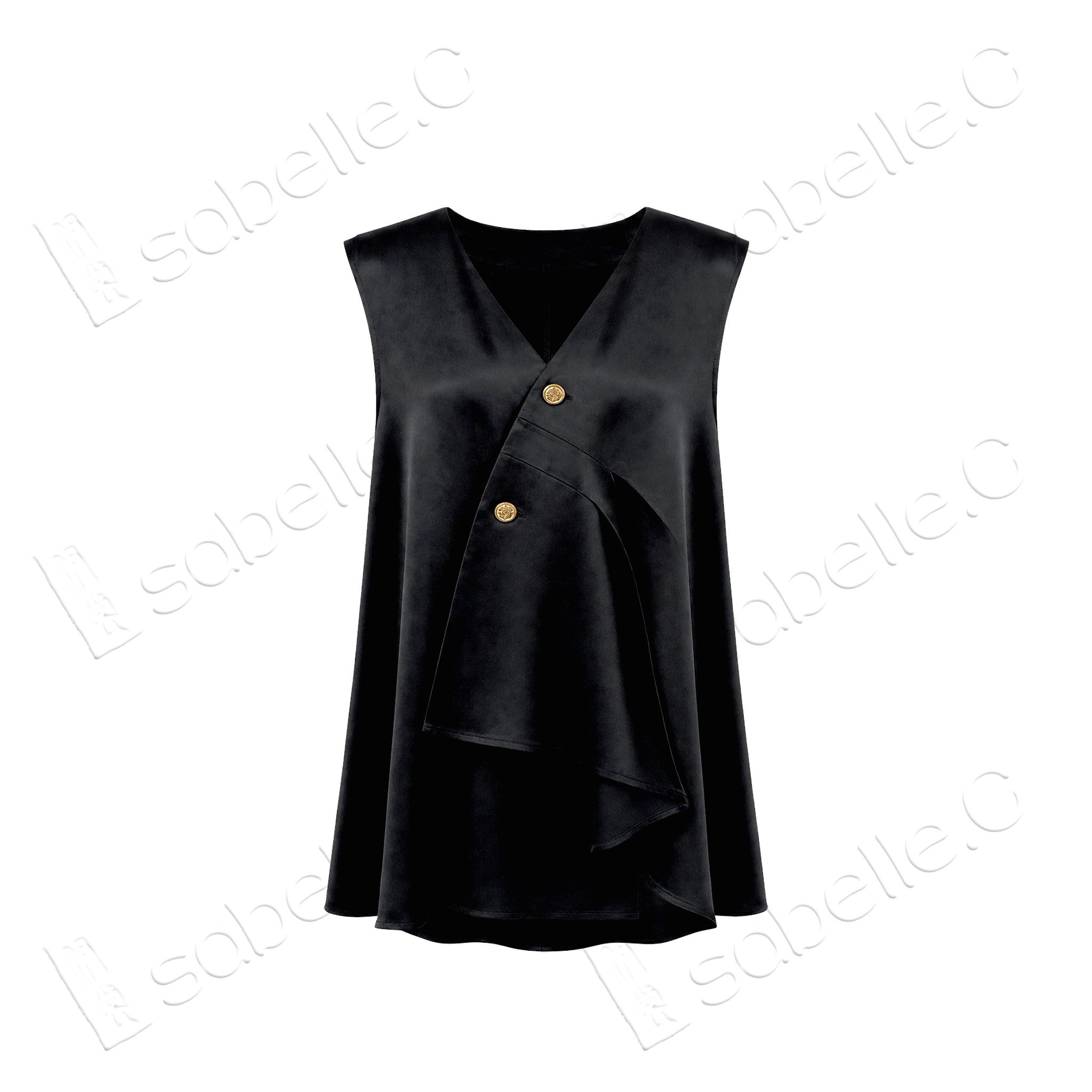 Gambiered Canton Silk Vest - 香雲紗馬甲