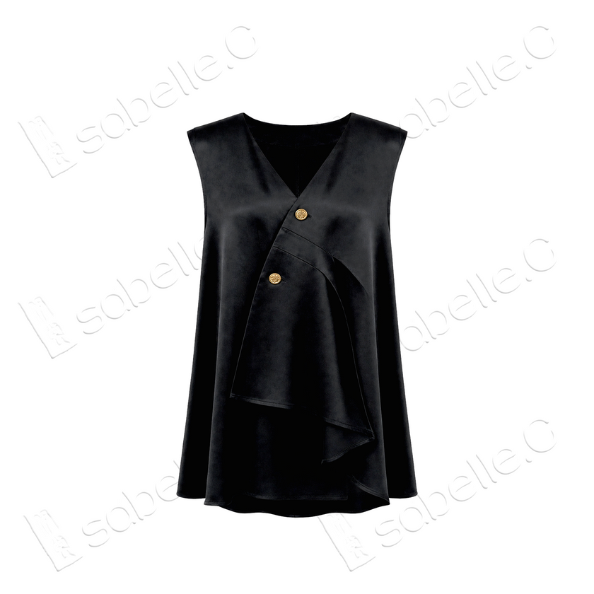 Gambiered Canton Silk Vest - 香雲紗馬甲