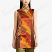 Kesi‑Silk Colour‑Block Sleeveless Top - 緙絲拼接無袖上衣