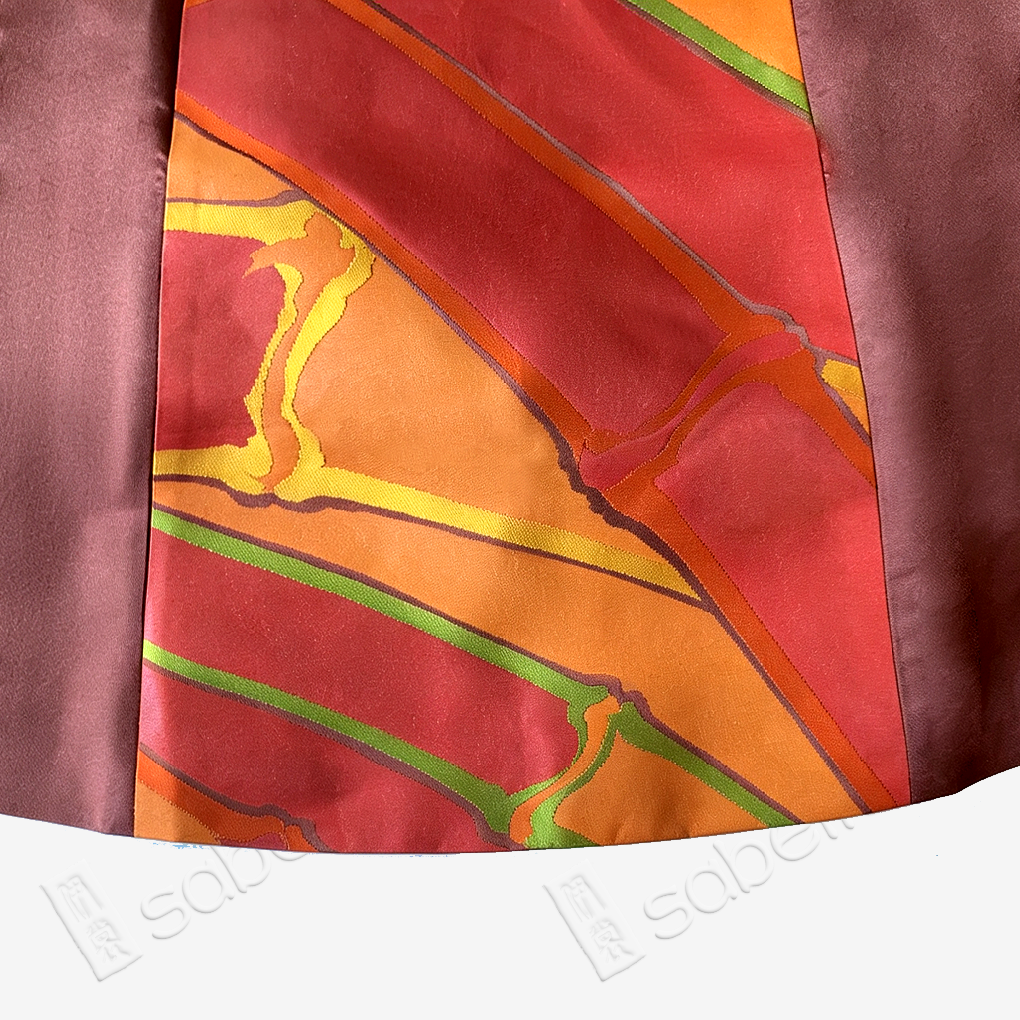 Kesi‑Silk Colour‑Block Sleeveless Top - 緙絲拼接無袖上衣