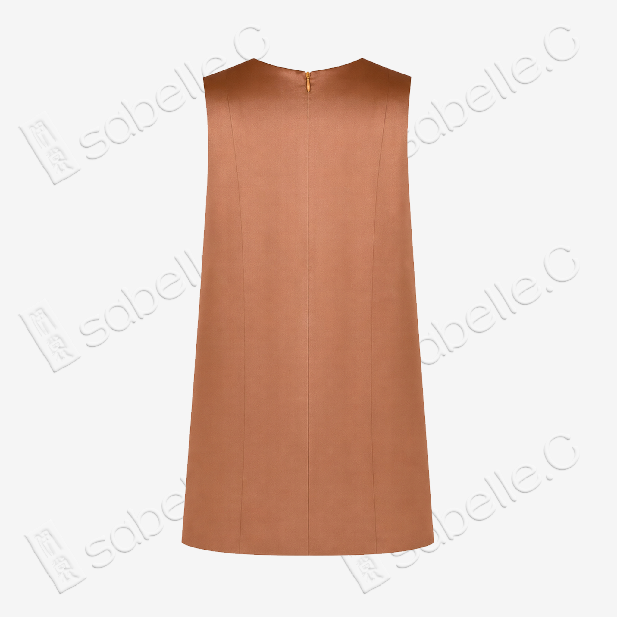 Kesi‑Silk Colour‑Block Sleeveless Top - 緙絲拼接無袖上衣