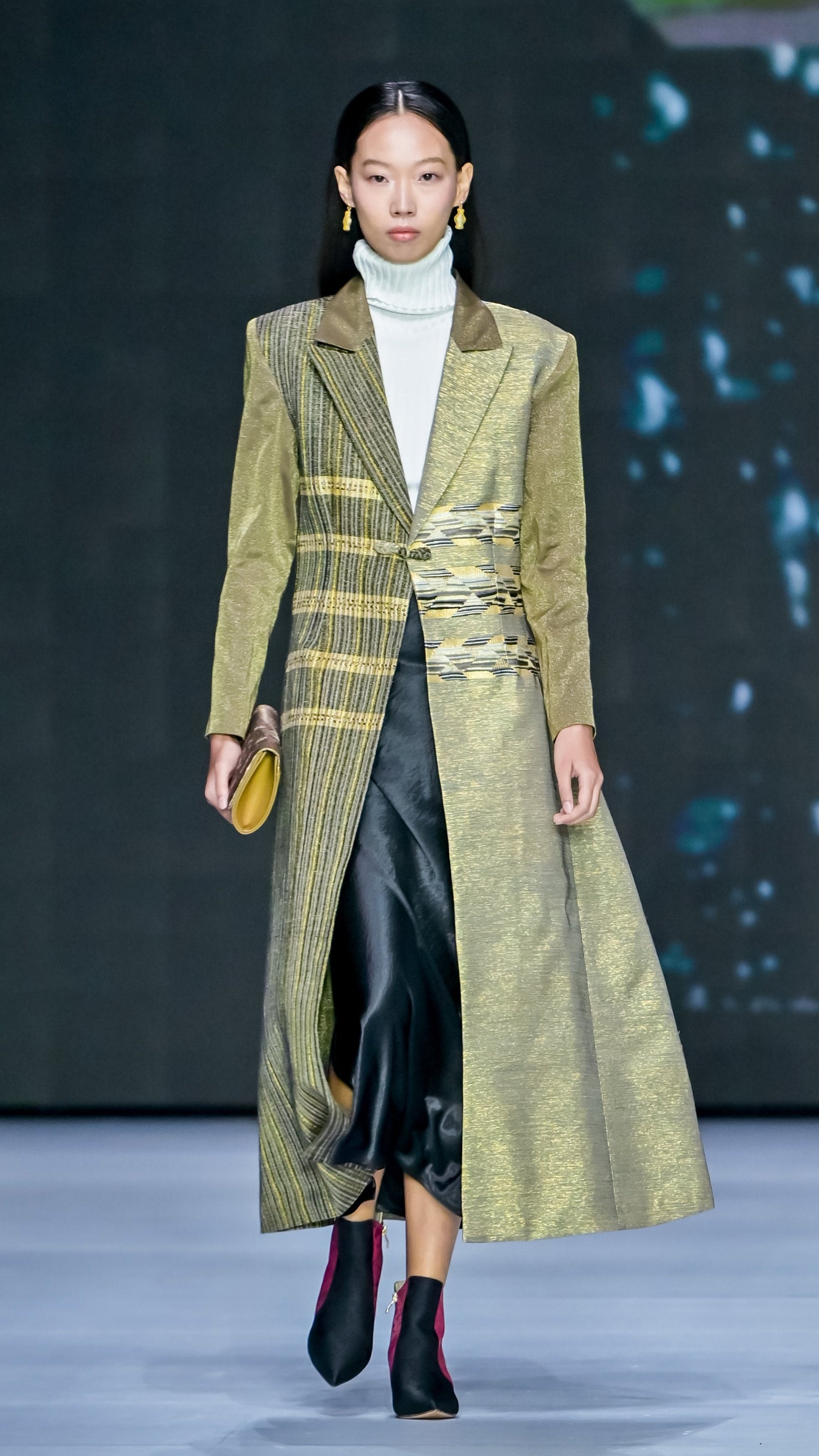 Handcrafted Custom Kesi Weave Long Coat